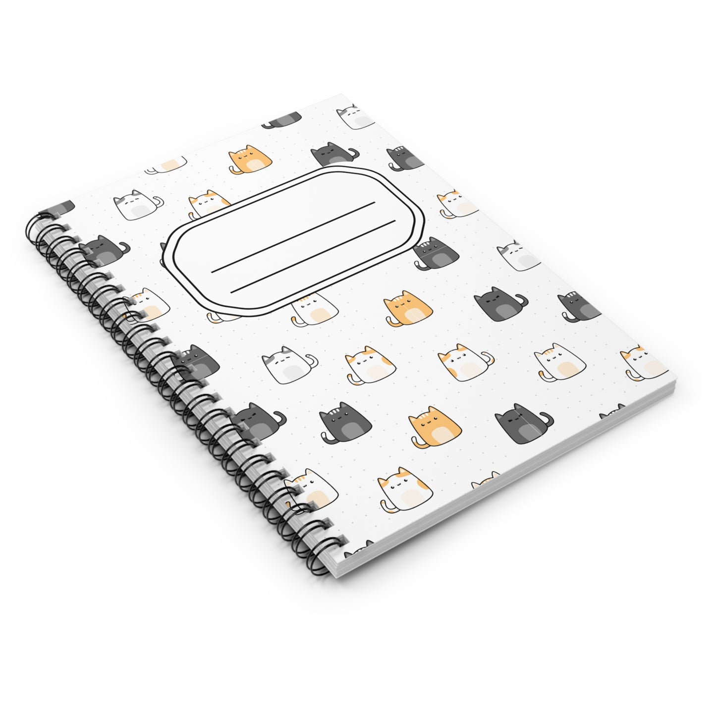Cute Kittens Spiral Journal - Whimsical Cat Spiral Notebook - Perfect for Cat Lovers, Journaling, School, Gifts, Fun Writing