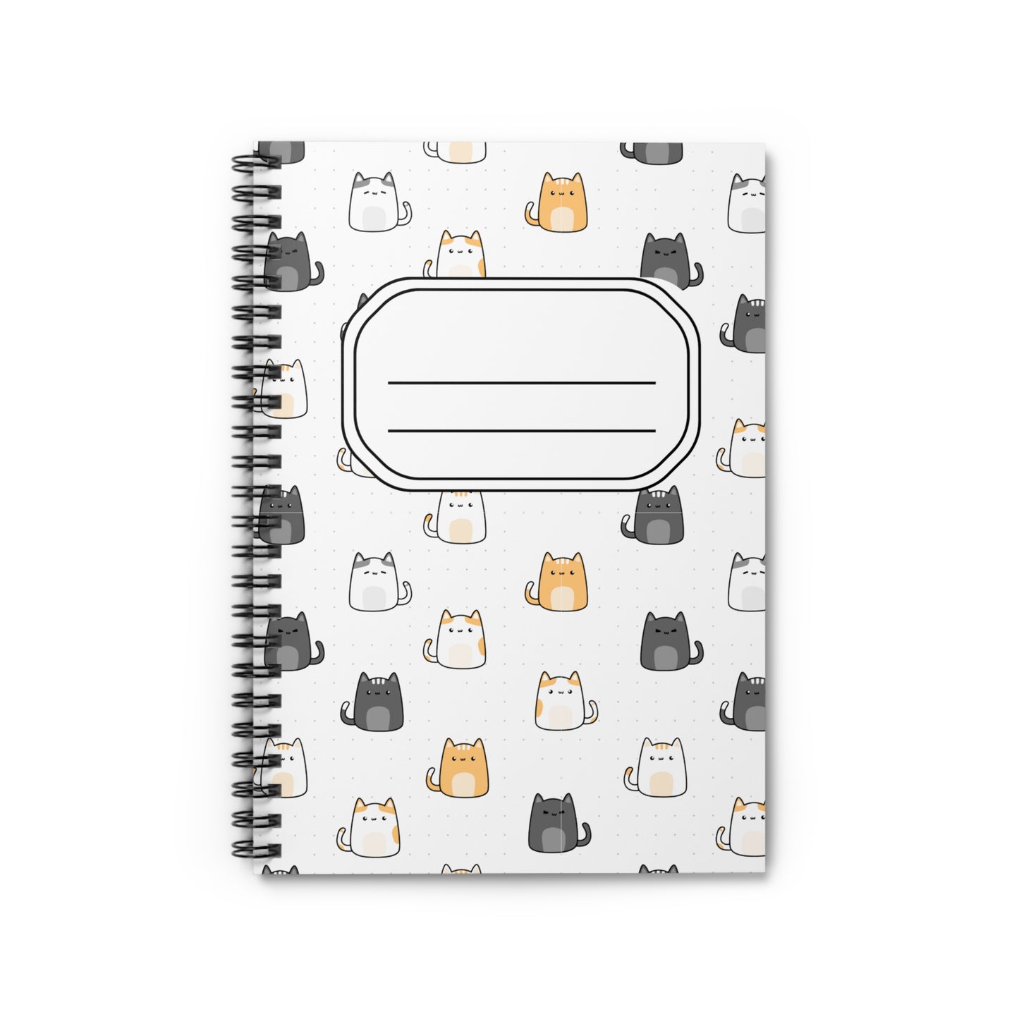 Cute Kittens Spiral Journal - Whimsical Cat Spiral Notebook - Perfect for Cat Lovers, Journaling, School, Gifts, Fun Writing