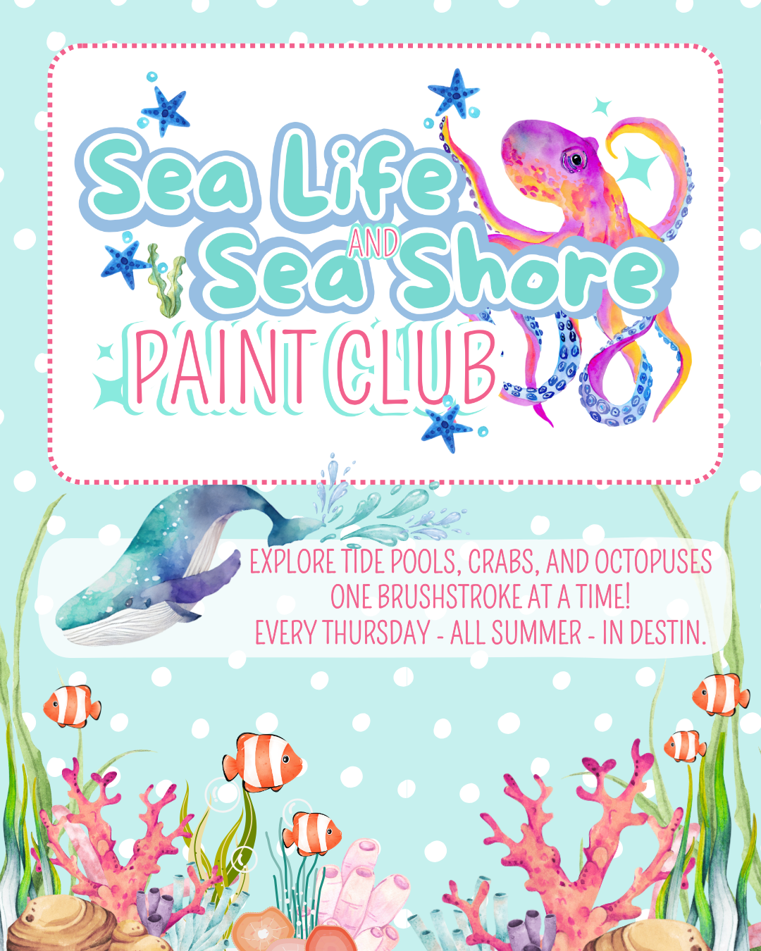 Sealife & Seashore Paint Club
