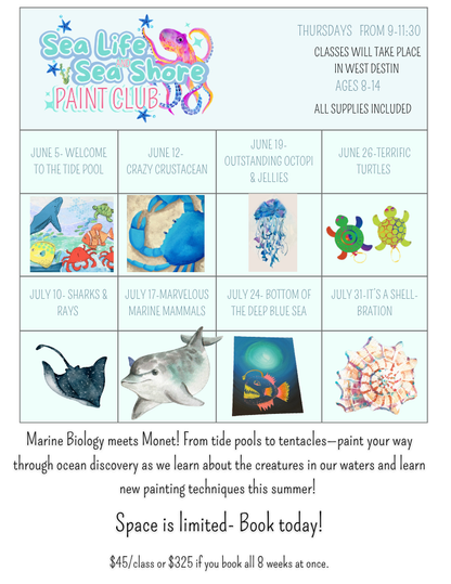 Sealife & Seashore Paint Club